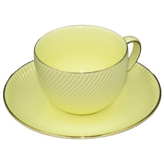 Чашка с блюдцем из фарфора ЖЛТ1540-4 (220 МЛ)