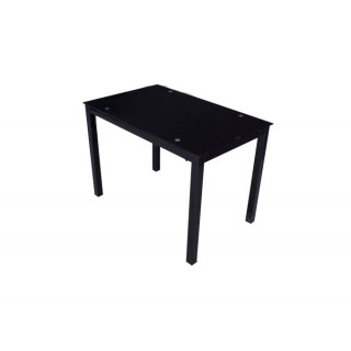 Стеклянный кухонный стол А0121-117 Черный