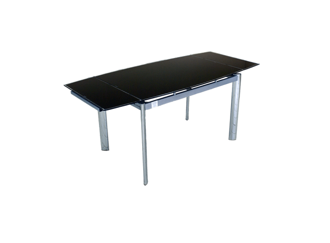 Стеклянный обеденный стол В100-128 Черный