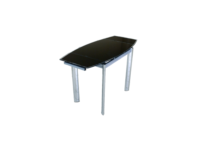 Стеклянный кухонный стол В100-86 Черный