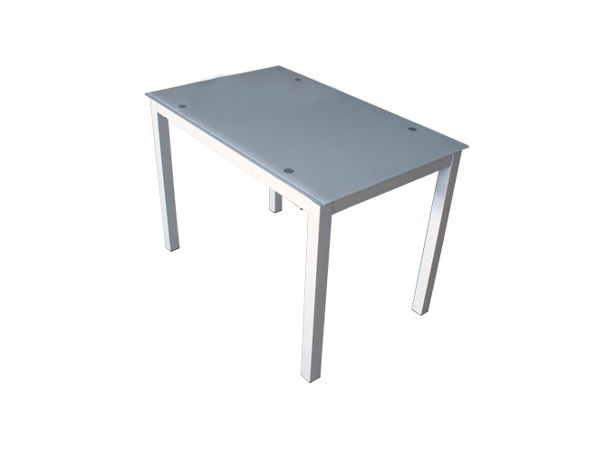 Стеклянный обеденный стол А0121-117 Белый