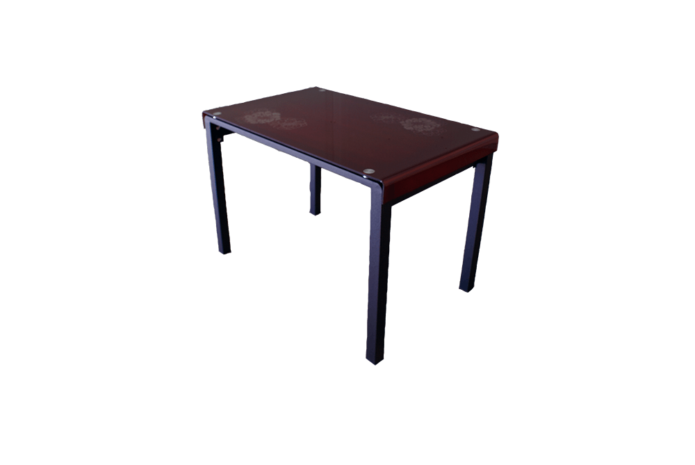 Стеклянный стол на кухню А105 Красный основное