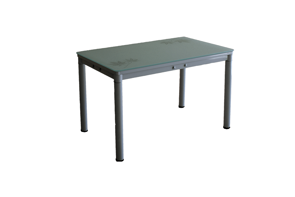 Стеклянный кухонный стол А59-127 Белый