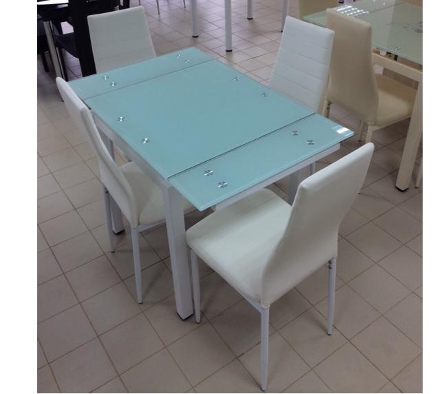 Стеклянный кухонный стол DT586-1B 0
