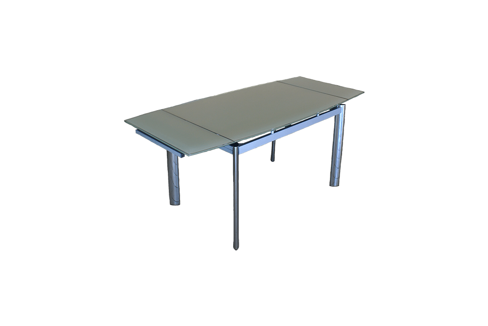 Стеклянный кухонный стол В100-128 Бежевый