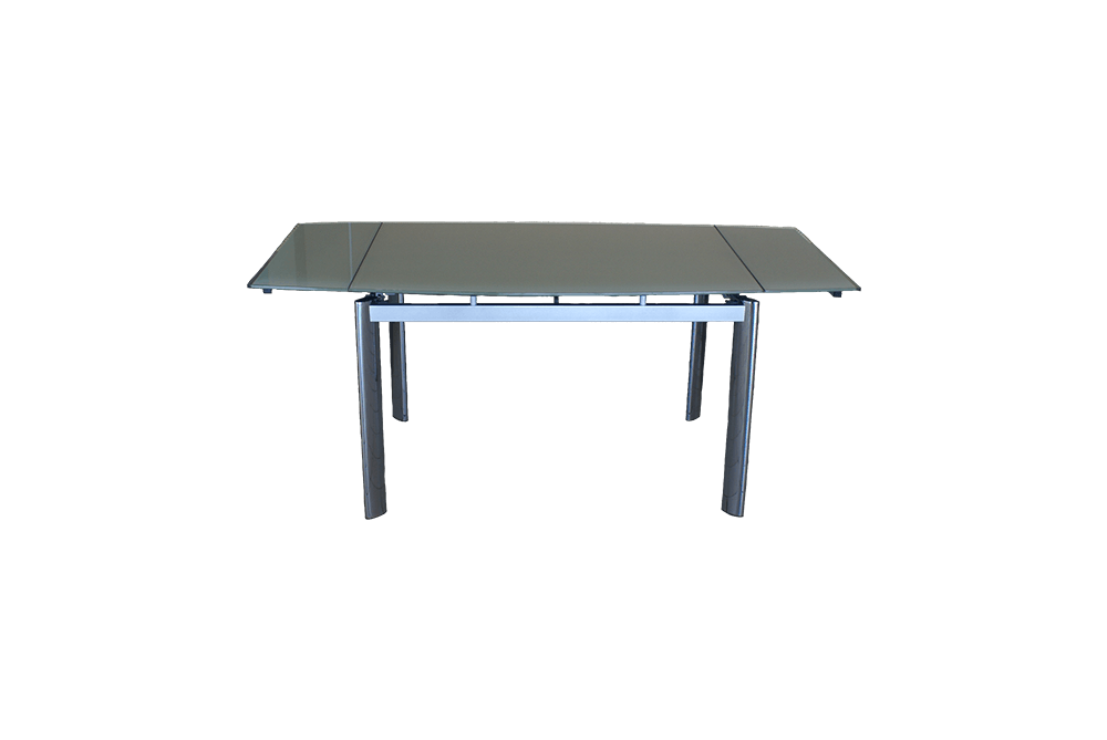 Стеклянный кухонный стол В100-128 Бежевый 2