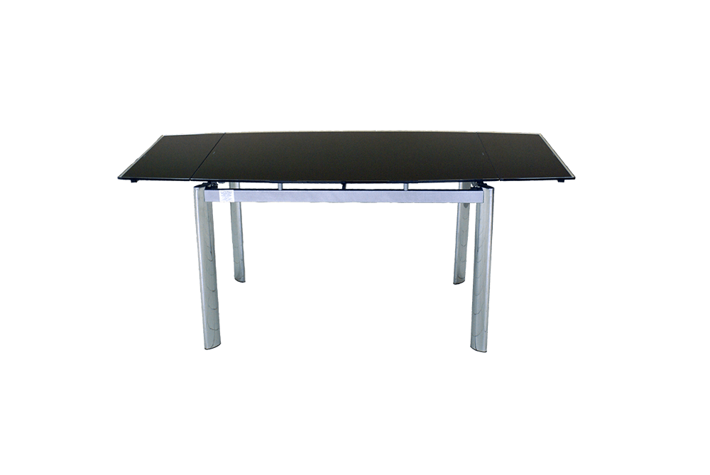 Стеклянный обеденный стол В100-128 Черный 2